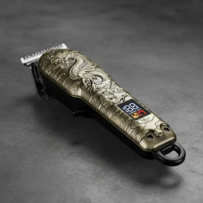 Cortapelo Profesional Vintage Usb 800mah Pantalla Lcd Bronce Envejecido
