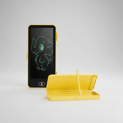 Cartuchera Escolar Pizarra Mágica Lcd 7 Pulgadas Infantil Amarillo