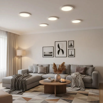 Artefacto Led Empotrable Blanco Plafon De Techo 24w Lampara
