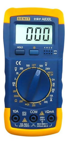 Multímetro Digital Corriente Resistencia Ac Dc Pantalla Lcd