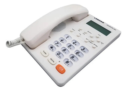 Telefono Fijo Con Captor De Llamadas Numeros Grandes Blanco Y Negro