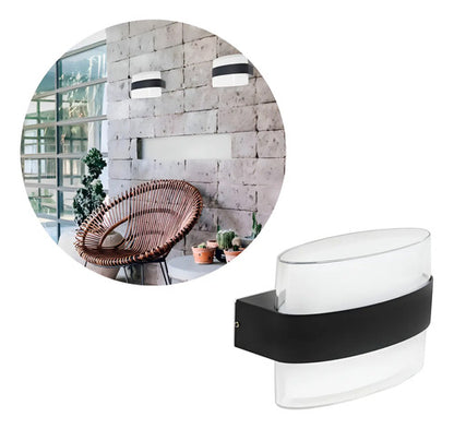 Aplique Pared Exterior Luminaria Lampara Bidireccional Foco