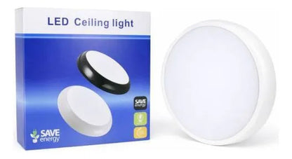 Panel Led Redondo 24w Luz Cálida 3500k 28cm Plafón Blanco