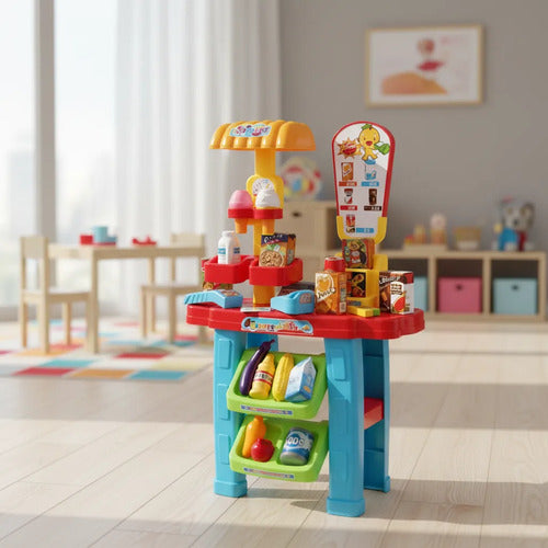 Supermercado Infantil 31 Piezas Caja Scanner Accesorios