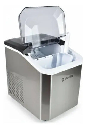 Maquina Electrica Hacer Hielo Cubitos Fabricadora 220v 110w Gris