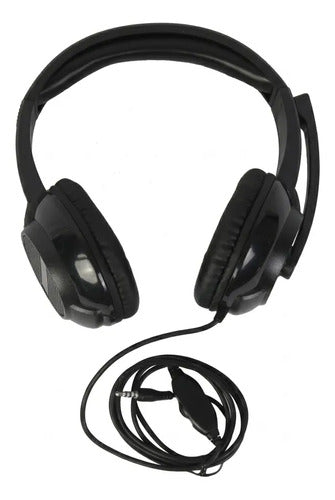 Auriculares Headset Gamer Microfono Cable 3.5mm Sonido 360 Negro