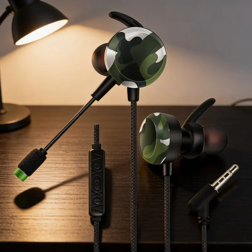 Auriculares Gamer In Ear Microfono Jack 3.5mm Celular Pc Aleatorio