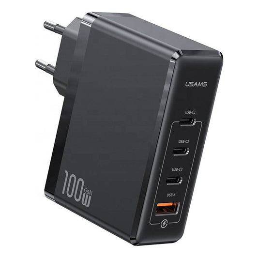 Cargador De Pared Usb Carga Rapida 3 Usb Tipo C + 1 Usb 100w