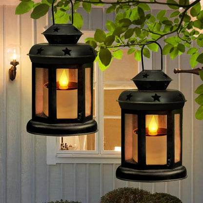 Vela Led Lampara Decorativa Solar Jardin Pack 6 Unidades