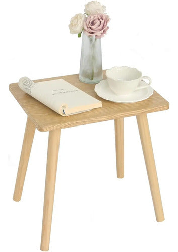 Mesa Minimalista Centro Living Madera Ratona