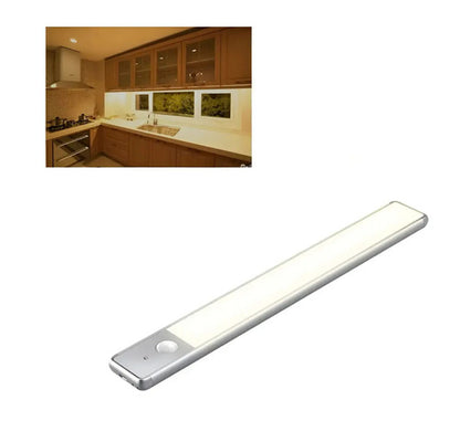 Barra Luz Led 20cm Usb Aluminio Recargable Sensor Movimiento