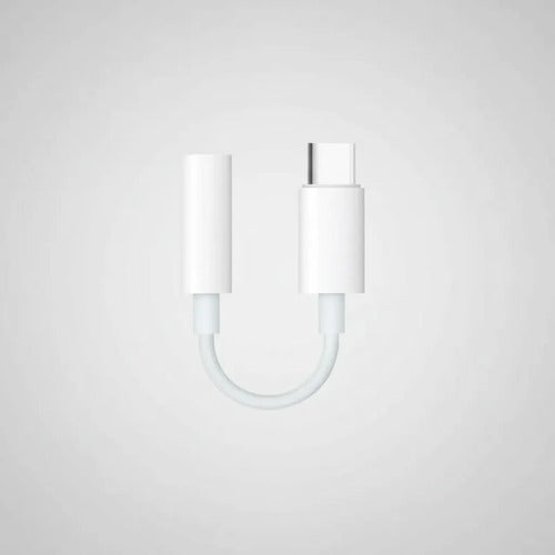 Adaptador Cable Usb Tipo C A Plug Jack 3.5 Audio Auriculares Blanco