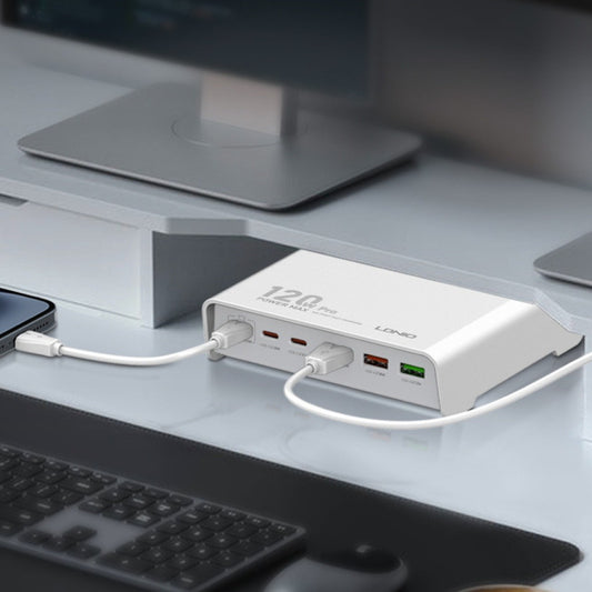 Estacion De Carga 120w 3 Usb A + 3 Usb Tipo C Cargador