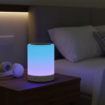 Parlante Bluetooth Táctil Luces Tf Usb Mic Manos Libres Aleatorio