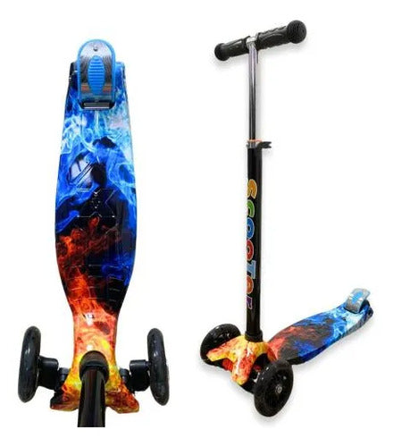 Tripatín Scooter Infantil 50kg Luces Ruedas Regulable Aleatorio