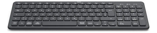 Teclado Inalámbrico Gamer Bluetooth 2.4g Español Numérico Negro Español Latinoamérica