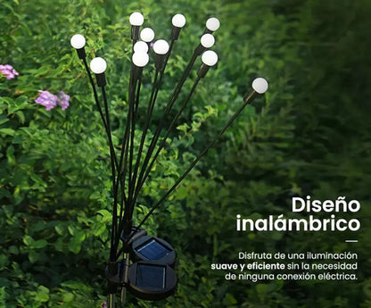 Set X8 Luces Solares Led Jardin Estaca Lampara Exterior Foco