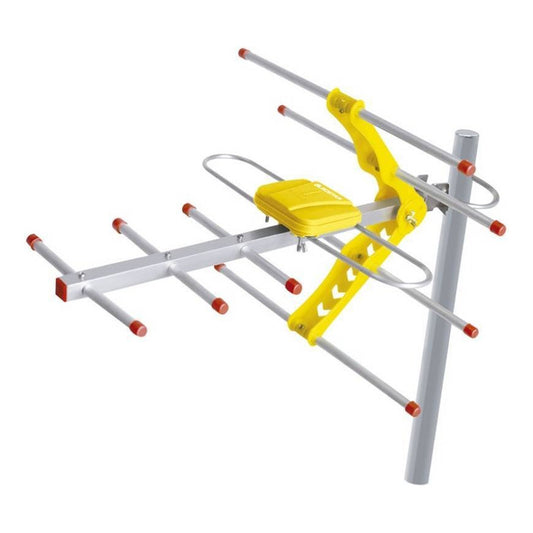 Antena Digital Exterior Tv Amplificadora Cable De 8 Metros
