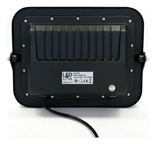 Foco Solar Led 150w Reflector Exterior Con Control Remoto Negro Blanco Frío