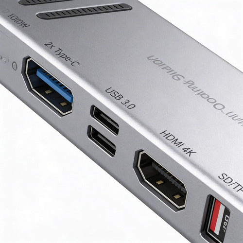 Docking Station Hub Usb C 14 En 1 Base Notebook Hdmi Rj45