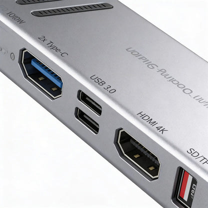 Docking Station Hub Usb C 14 En 1 Base Notebook Hdmi Rj45