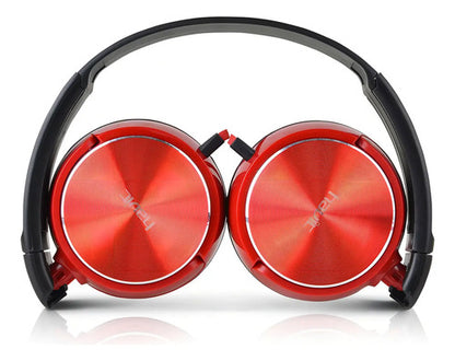 Auriculares Con Micrófono Para Tablet Y Celular Color Rojo