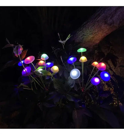 Set X4 Luces Solares Led Jardin Estaca Lampara Exterior Rgb Rgb