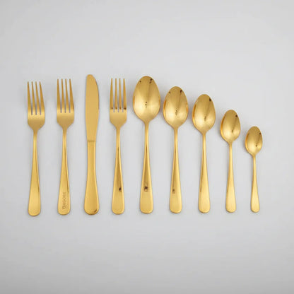 Set/pack/kit Juego Cubiertos Acero Inoxidable 16 Piezas Mesa Dorado