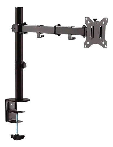Soporte Mesa Monitor Televisor Brazo Giratorio Hierro 15-33  Negro