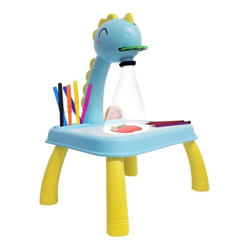 Mesa De Dibujo Infantil C/ Proyector Luz Música Y Accesorios
