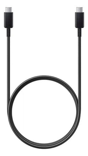 Cable Tipo C A Tipo C Reforzado Carga Rapida Datos Celular Color Negro