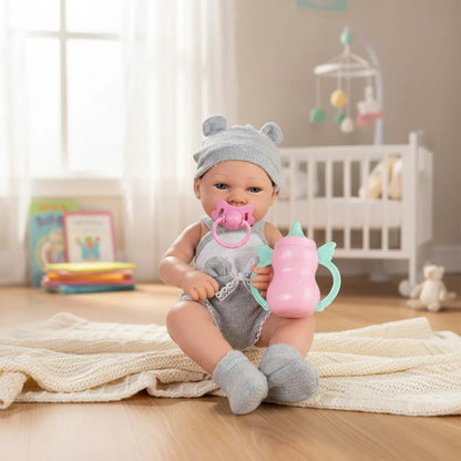 Muñeco Bebé Realista Bañable Goma 40cm Ropa Accesorios