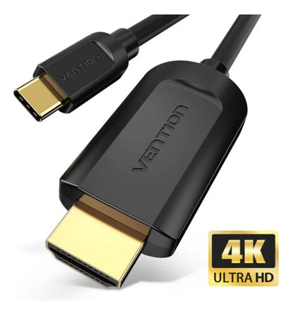 Cable Hdmi A Usb C Tipo C 4k Hd 1.5m Negro