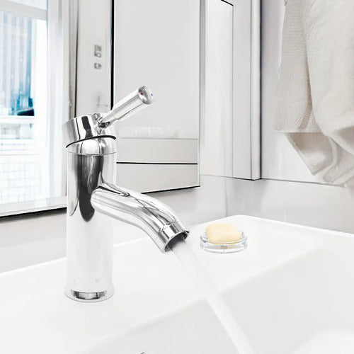 Monocomando Lavatorio Canilla Baño Mezcladora Pileta Cromada