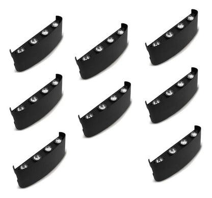 Set X8 Foco Pared Aplique Exterior Lampara Bidireccional