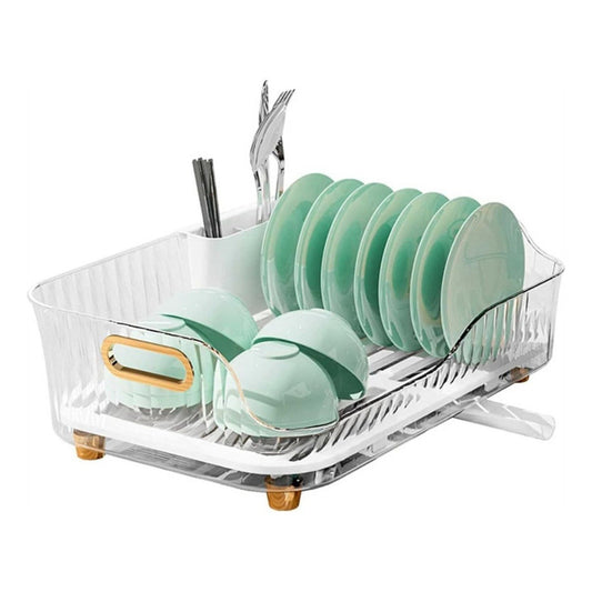 Escurridor Para Cocina Acrilico Con Desagüe 43x27x12cm