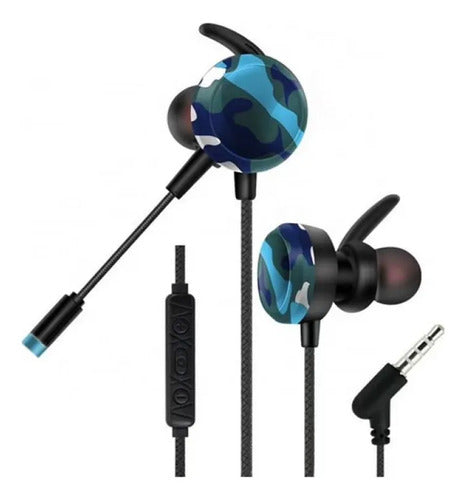 Auriculares Gamer In Ear Microfono Jack 3.5mm Celular Pc Aleatorio