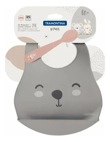 Kit Set Infantil Babero Cuchara Bebé Pack X2 Piezas Hogar Aleatorio