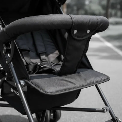 Coches Paragüitas Bebé Plegable Reclinable Arnés 5 Puntos Negro