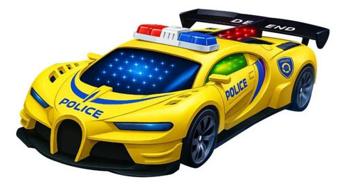 Auto Infantil Control Remoto Luces Led Recargable 23cm Aleatorio - 2 Colores