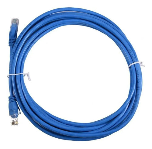 Cable Red Ethertnet 10 Metros Rj45 Utp Categoria 6 Color Blanco