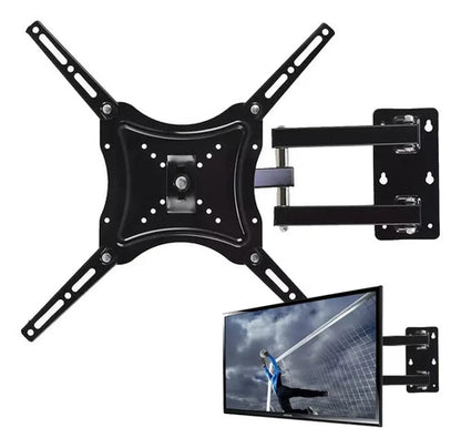 Soporte Para Tv Giratorio Pared Brazo Movil 14 A 55 50kg Negro