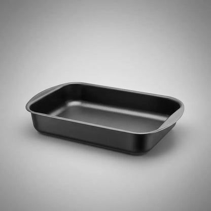 Fuente Asadera Rectangular Honda Antiadherente Cocina 28 Cm Negro