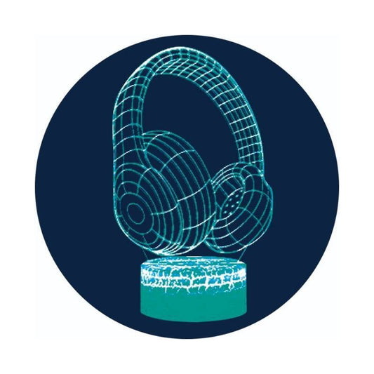 Lampara Veladora Ilusion 3d Diseño Auricular Infantil
