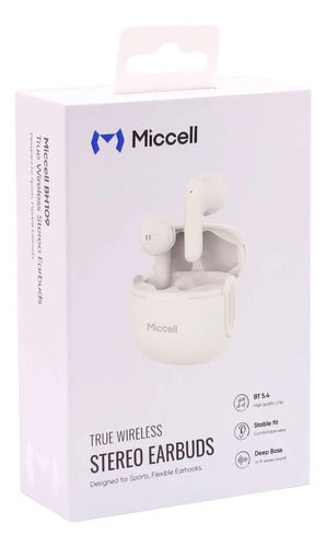 Auriculares Inalambricos Bluetooth 5.4 Ios Android Tws Siri Blanco