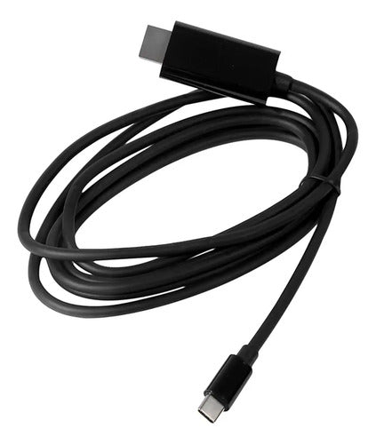 Cable Hdmi A Tipo C Usb C 4k Hd 1.8m Negro