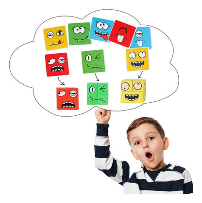 Juego De Bloques Creativos Caras Divertidas Juguete Infantil 89 Varios