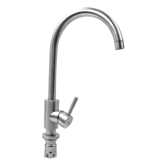 Grifo Alto Mesada Canilla Para Cocina Metalica + Colillas