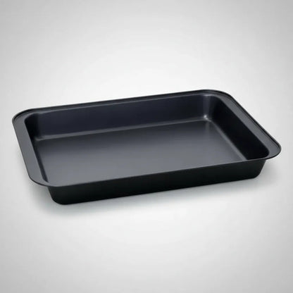 Fuente Asadera Rectangular Antiadherente Horno 47x32cm Negro