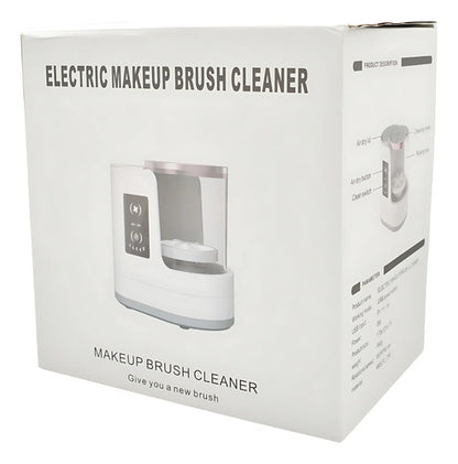 Limpiador Electrico Y Secado De Brochas Maquillaje Blanco